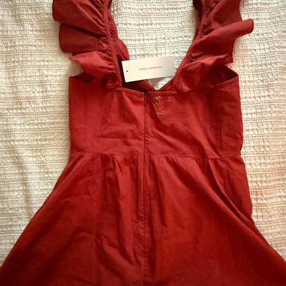 French Connection Red Ruffle Top - Picture 5 of 7